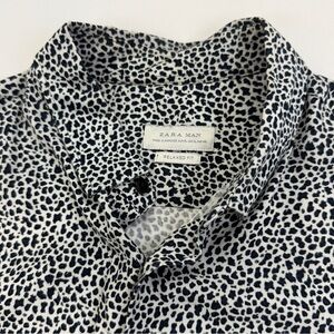Zara Monochrome Leopard Print Shirt